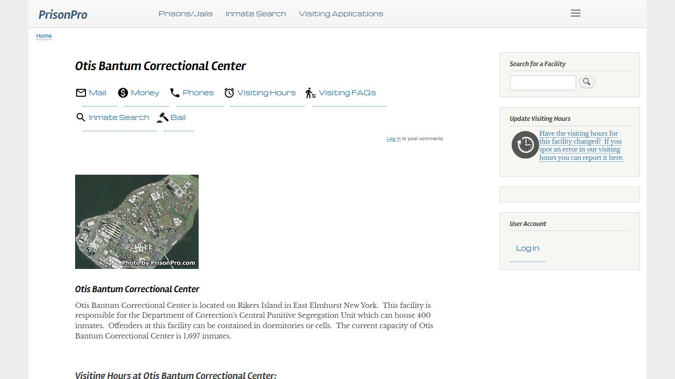 Otis Bantum Correctional Center - PrisonPro